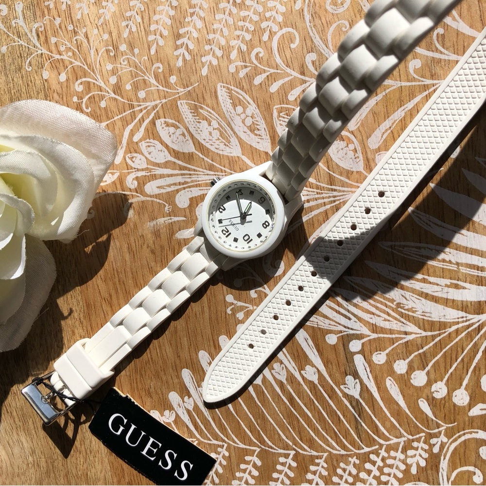 Guess White Wraparound Watch